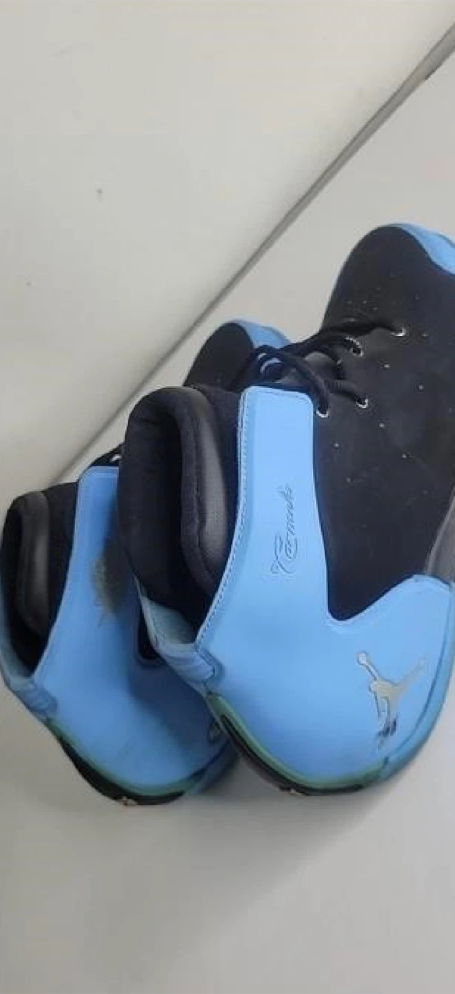 Jordan Melo 1.5 Black and University Blue Sneakers - photo 5
