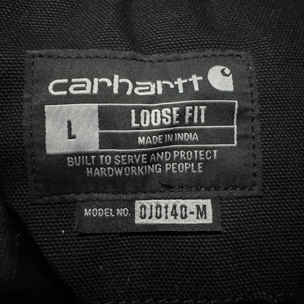 Carhartt Loose Fit Black Hooded Jacket Large - photo 3