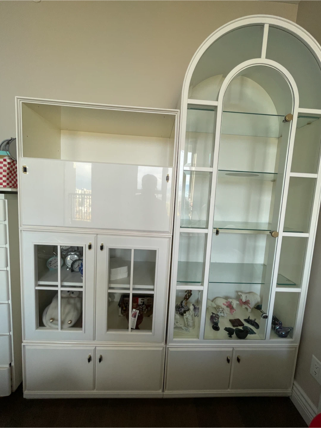 White Display Cabinet and Storage Unit