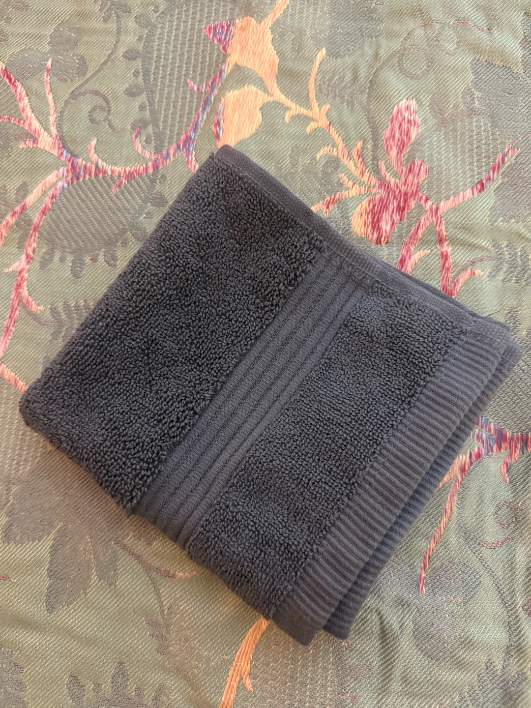 Dark Gray Cotton Hand Towel