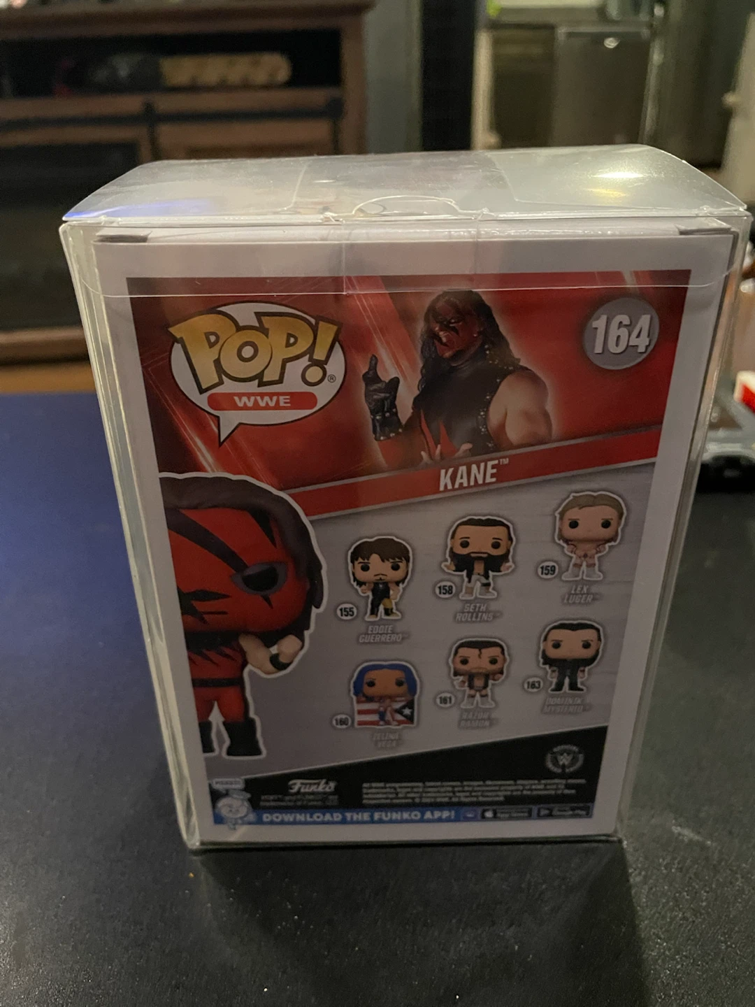 Funko Pop WWE Kane 164 Vinyl Figure with Pin - photo 3