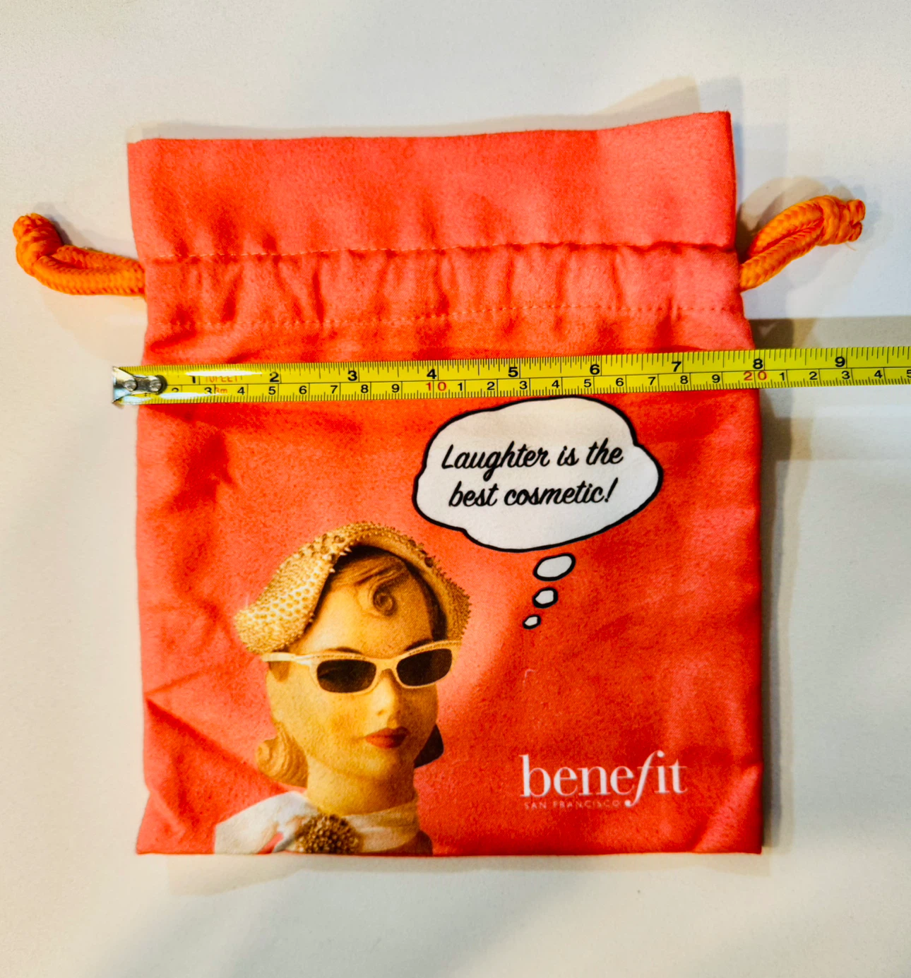 Benefit Retro Peach Color Cosmetics Drawstring Pouch_NWOT - photo 3