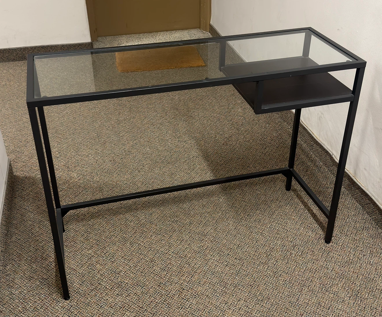 Modern Glass Top Computer / Writing Desk