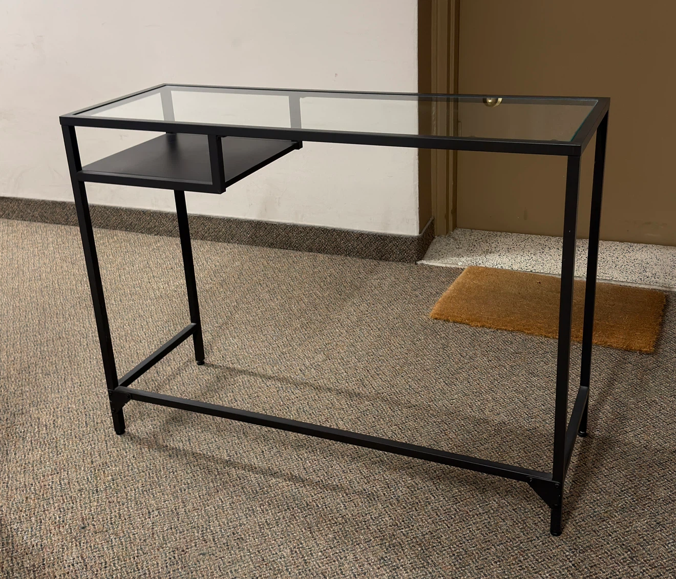 Modern Glass Top Computer / Writing Desk - photo 2