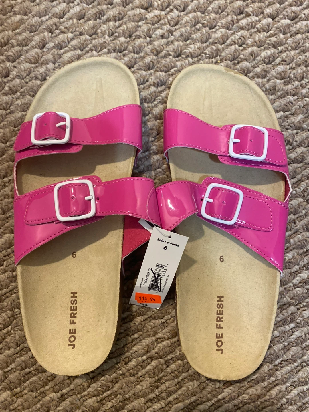 Joe Fresh Kids Pink Sandals Size 6