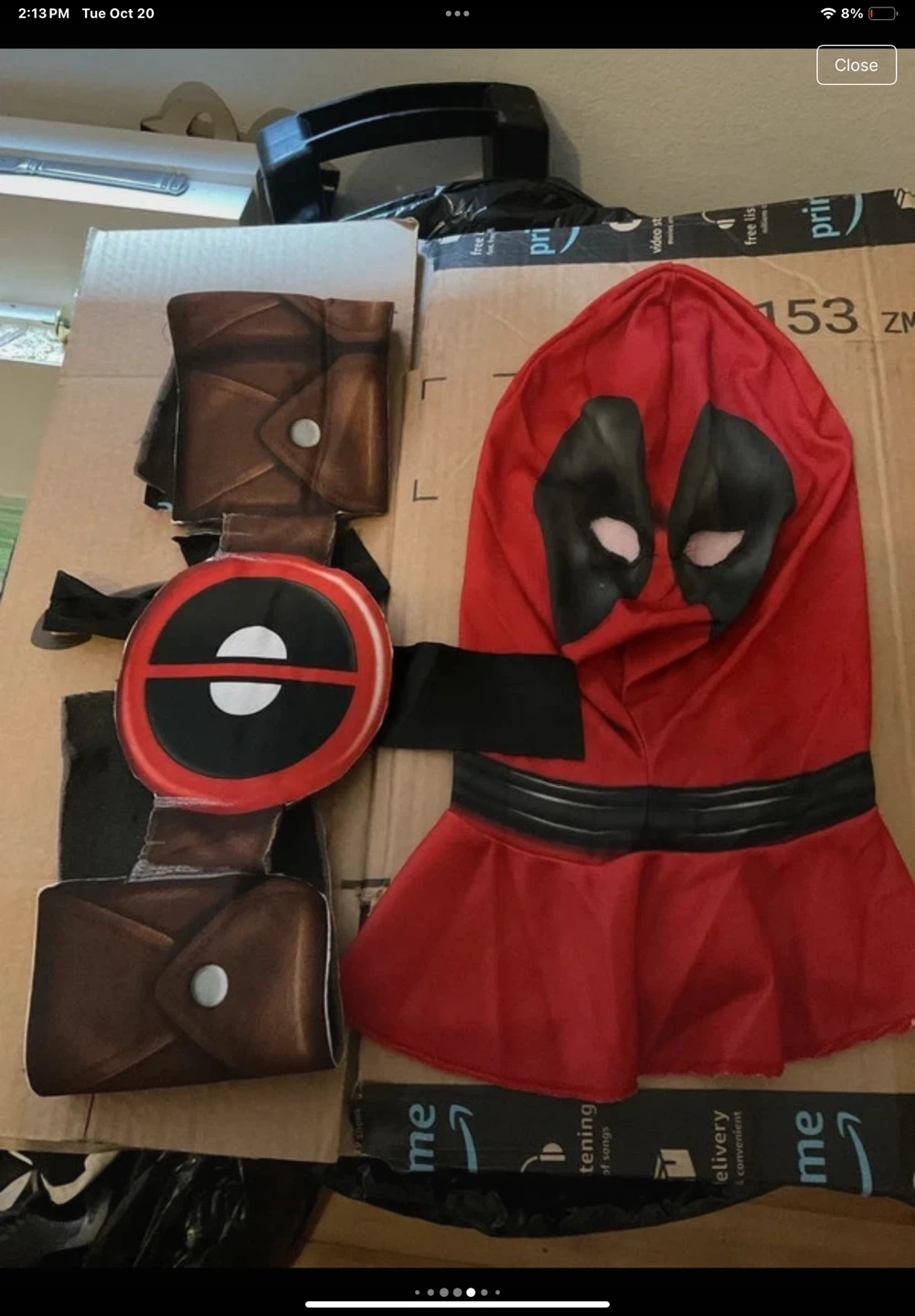 Deadpool adult standard size costume - photo 3