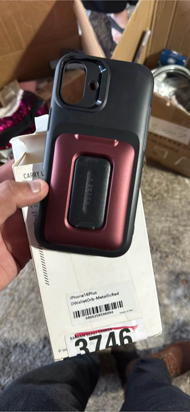 VRS Design DWallet Orb for iPhone 16 Plus - Metallic Red