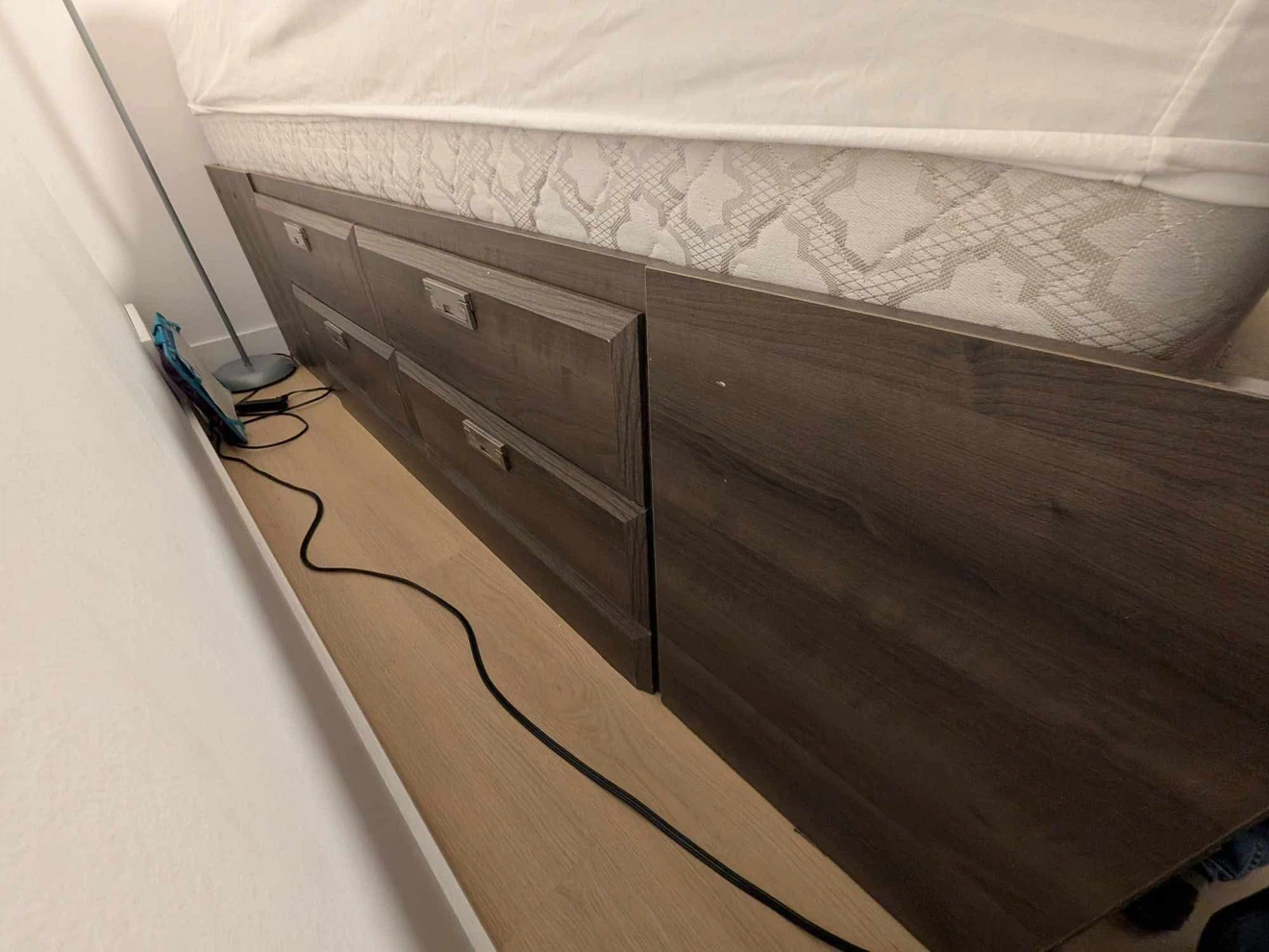 Storage Bed Frame with Drawers - photo 2