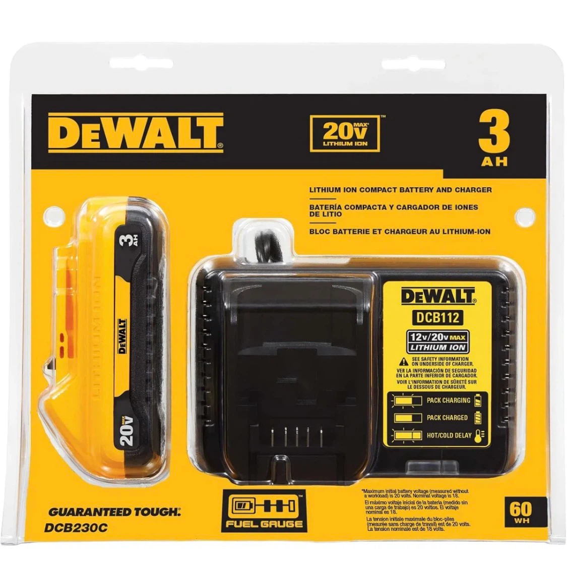 Dewalt 20V Max Battery and Charger Set