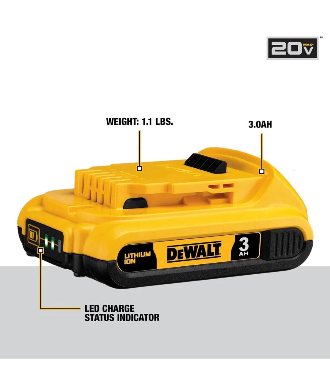 Dewalt 20V Max Battery and Charger Set - photo 4