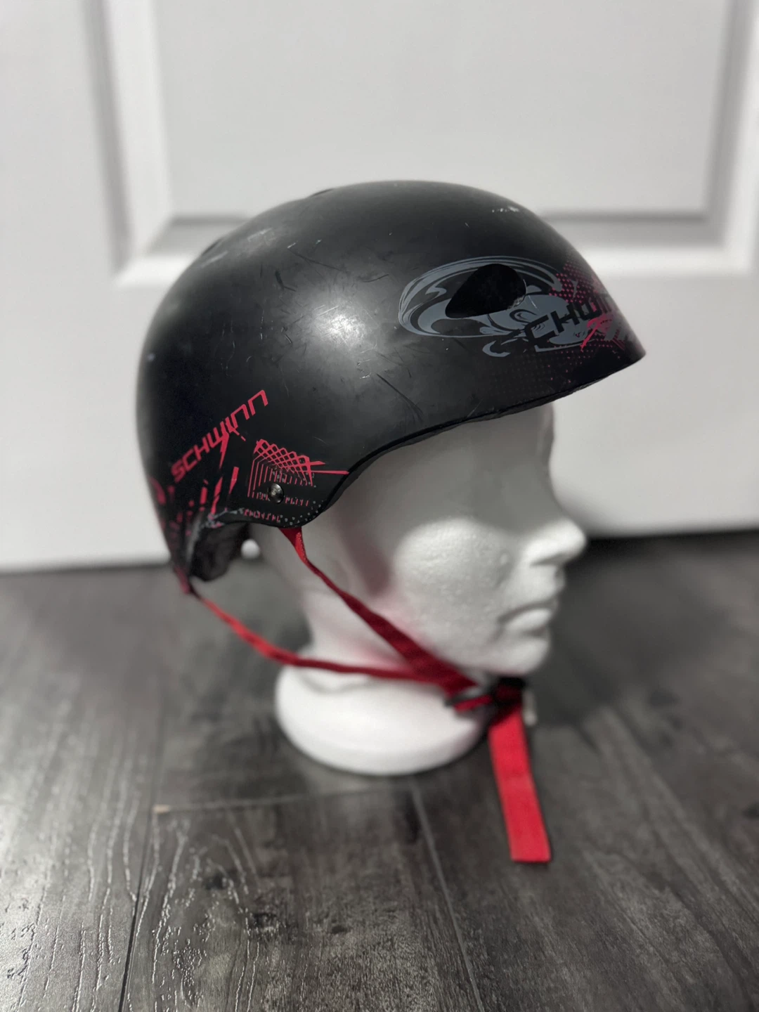 Schwinn Black and Red Bicycle Helmet (5-9y Boys)
