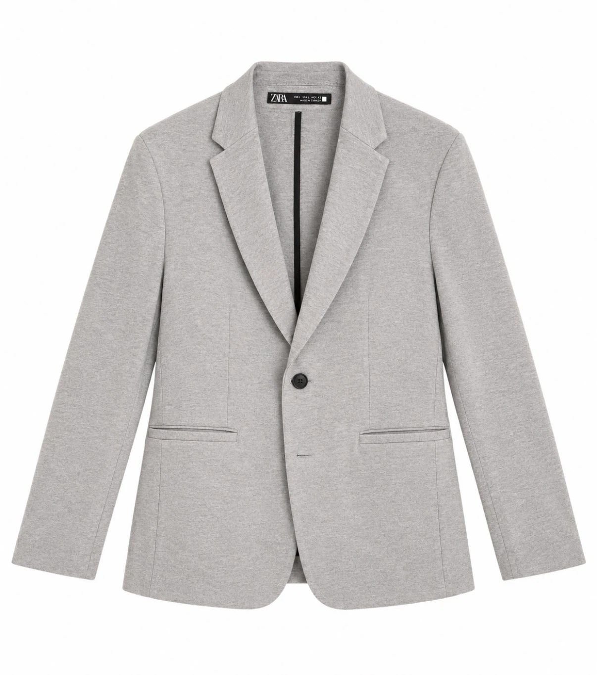 ZARA Men’s Light Grey Blazer Jacket | Size L - photo 2