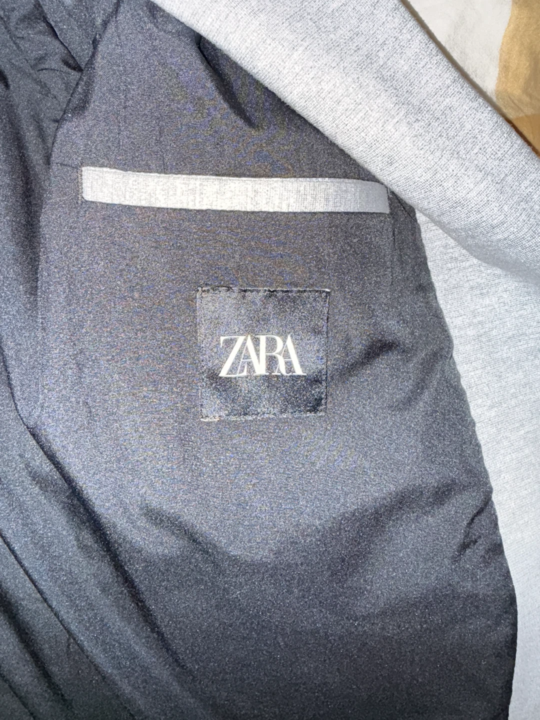 ZARA Men’s Light Grey Blazer Jacket | Size L - photo 5