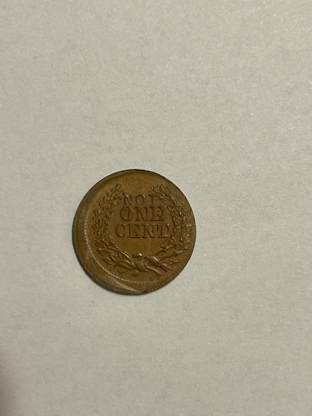 1863 Civil War Token Not One Cent - photo 2
