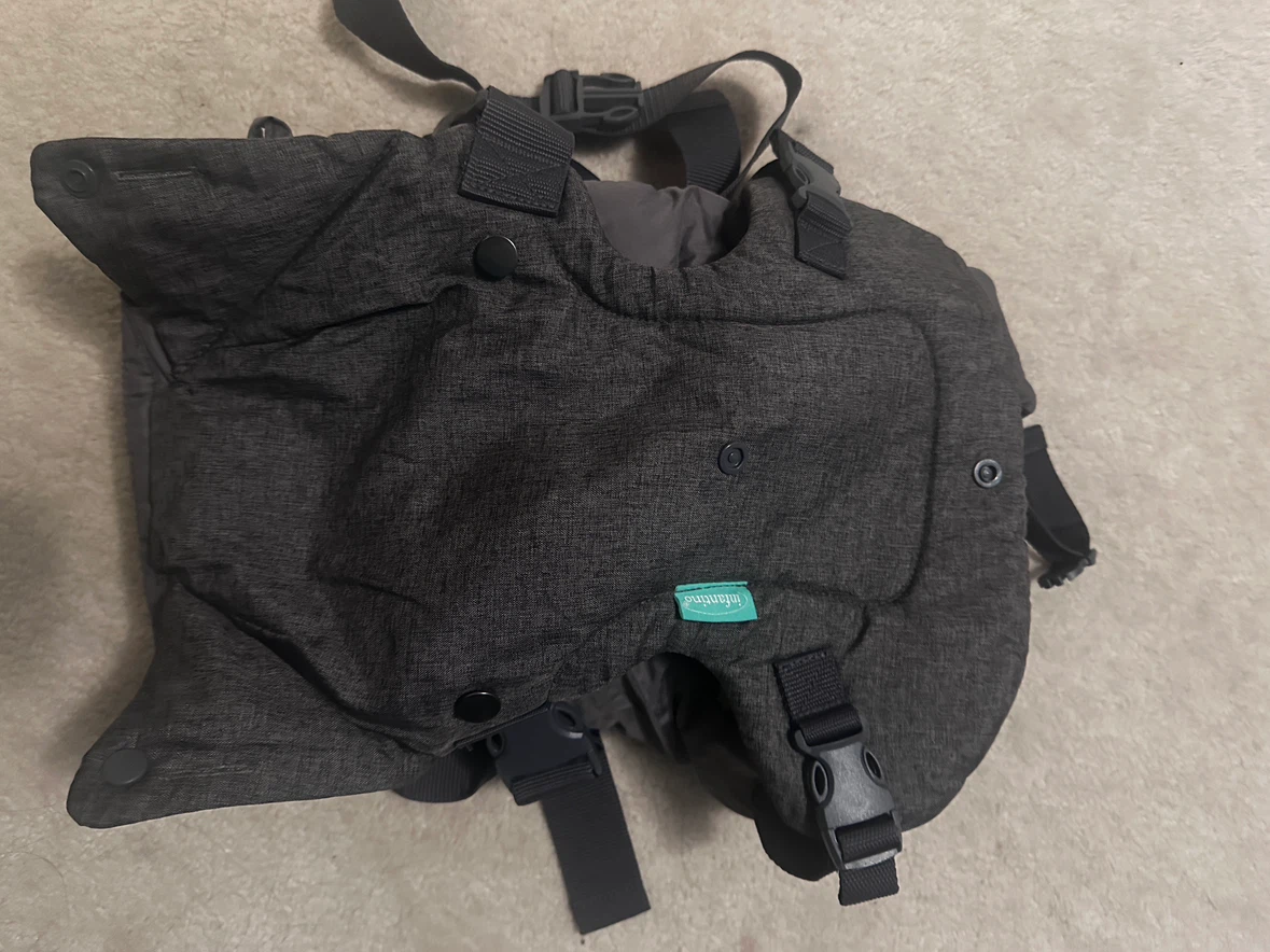 Infantino Flip 4-in-1 Baby Carrier Convertible Ergonomic, Gray