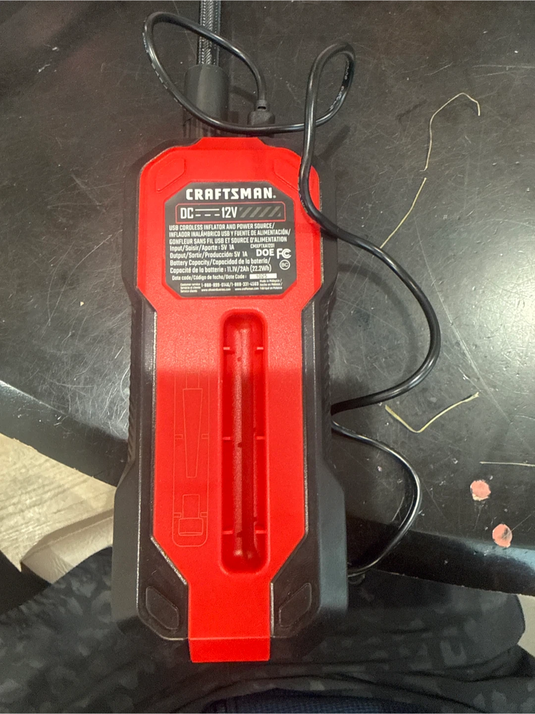 Craftsman USB Cordless Inflator and Power Source