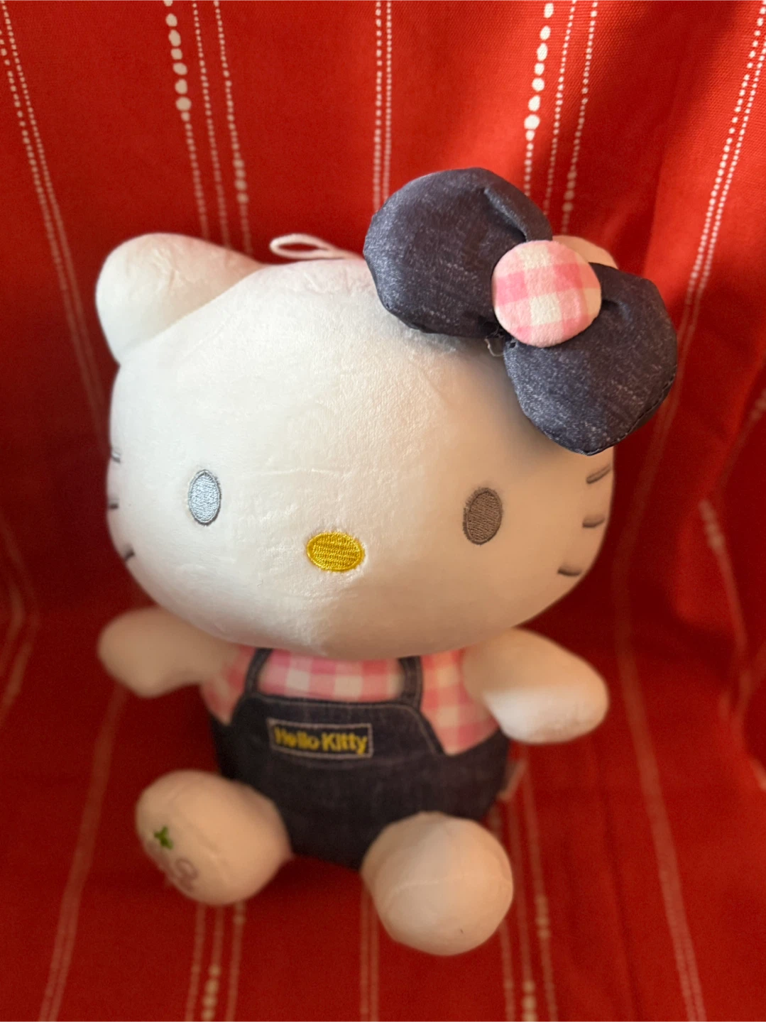 Hello Kitty Denim Overalls Plush