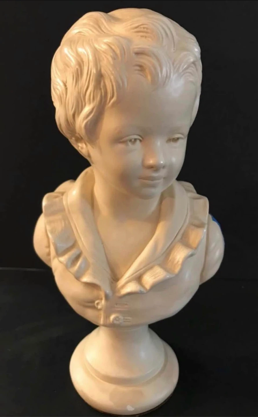 Vintage Alexander Backer Co Chalkware Bust Boy - photo 3
