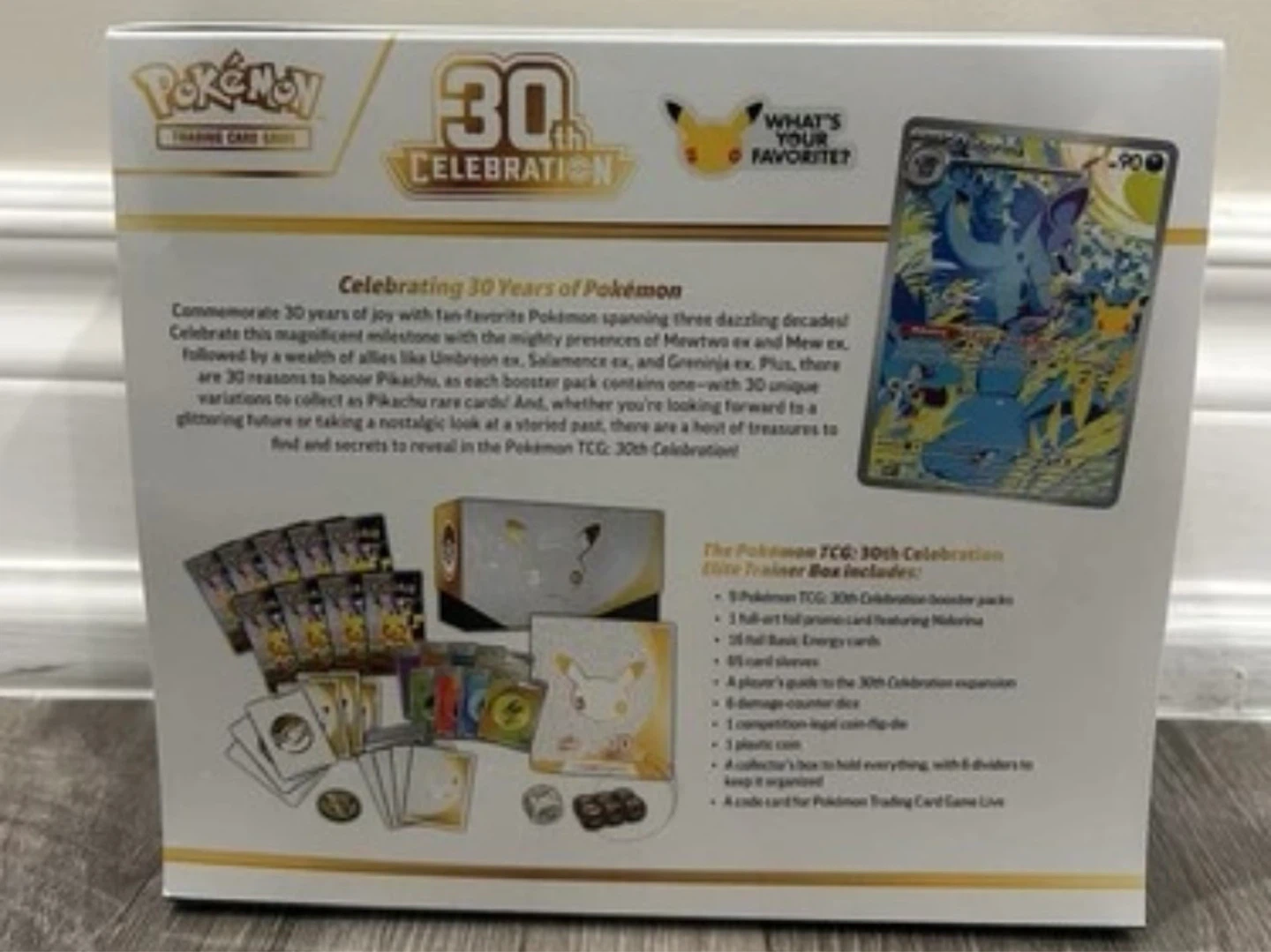 Pokemon TCG 30th Celebration Elite Trainer Box - photo 3