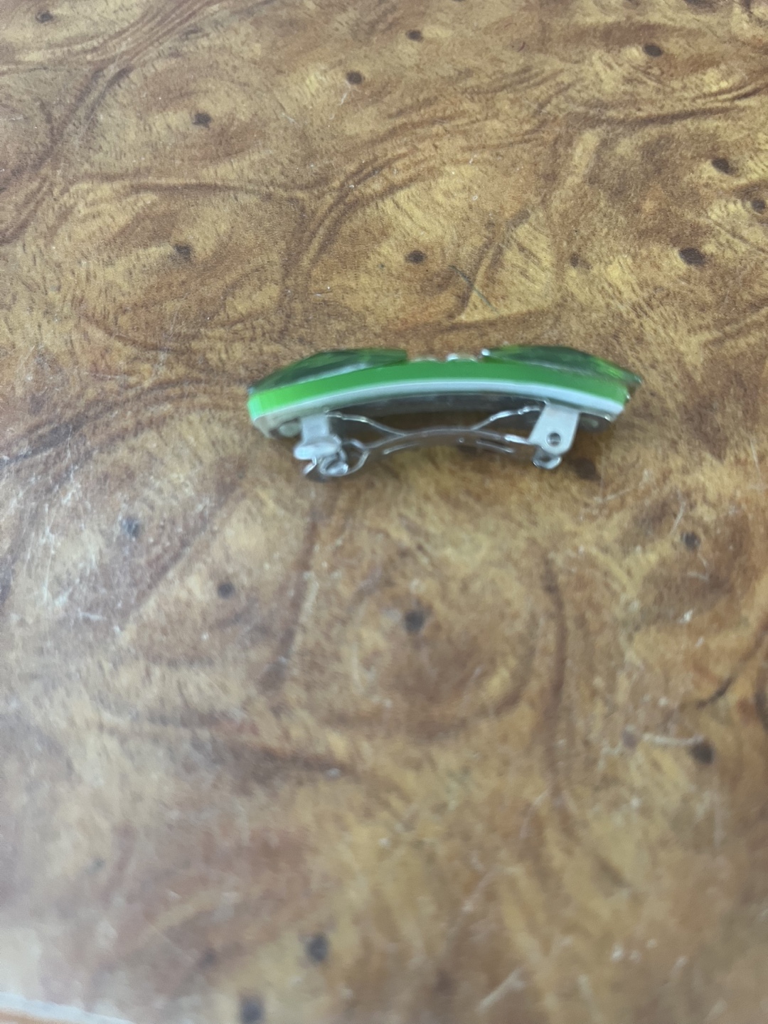 Green Crystal Hair Clip - photo 3