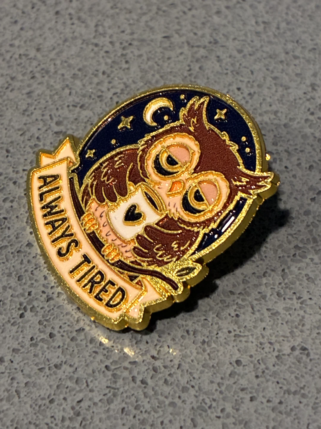 Always Tired Owl Enamel Pin - photo 5