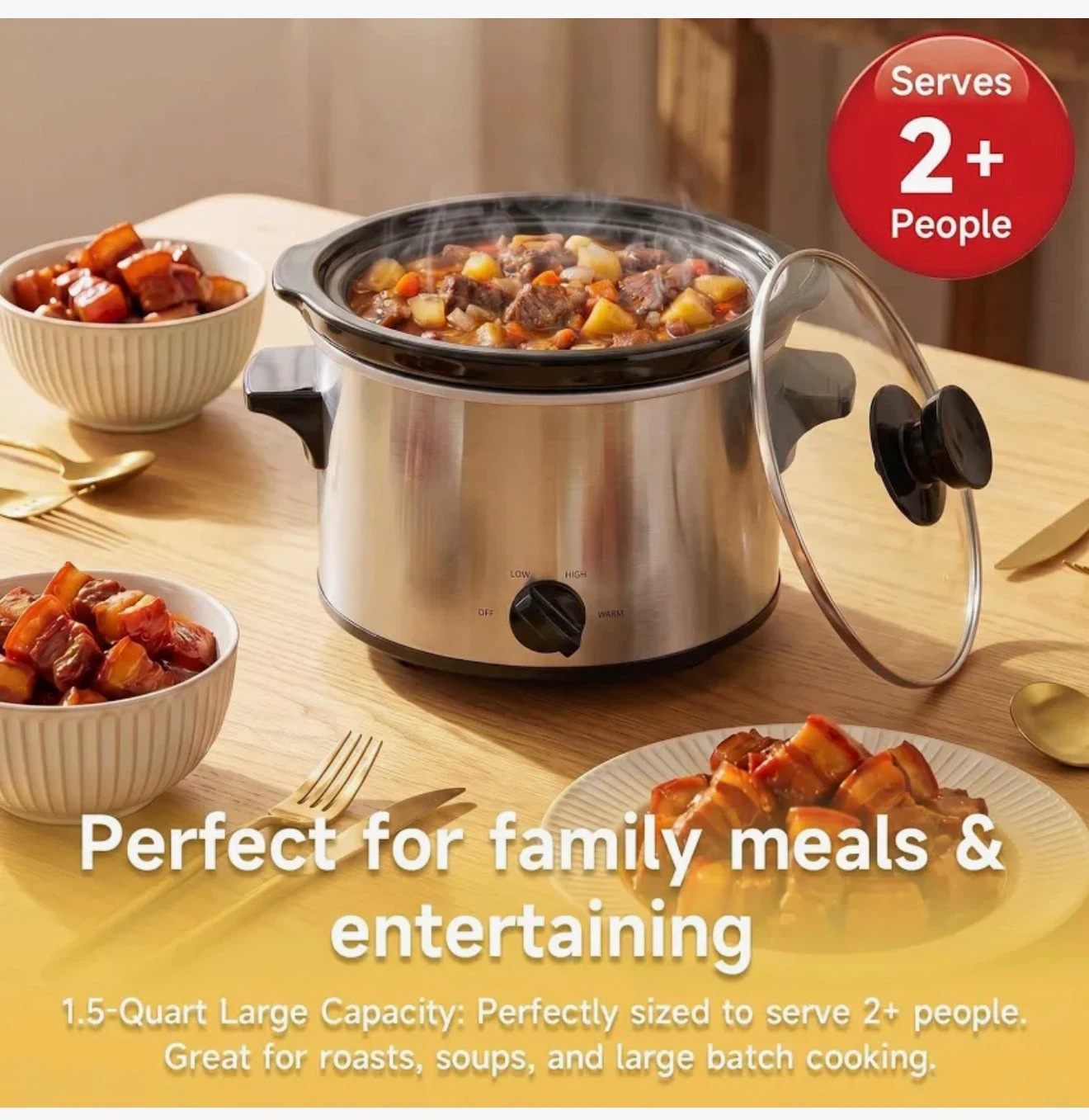 Kozeewarm 1.5-Quart Slow Cooker - photo 2