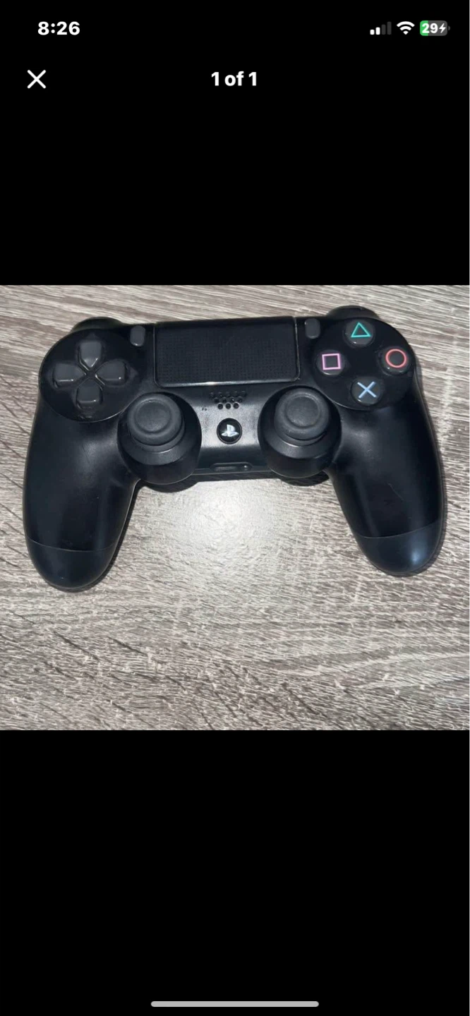 Black PlayStation 4 DualShock Controller