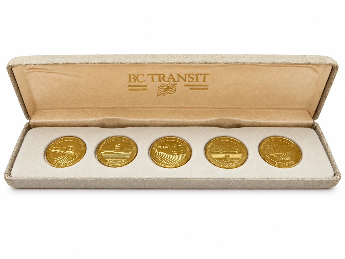 Vintage 1986 BC Transit Token Set - photo 4