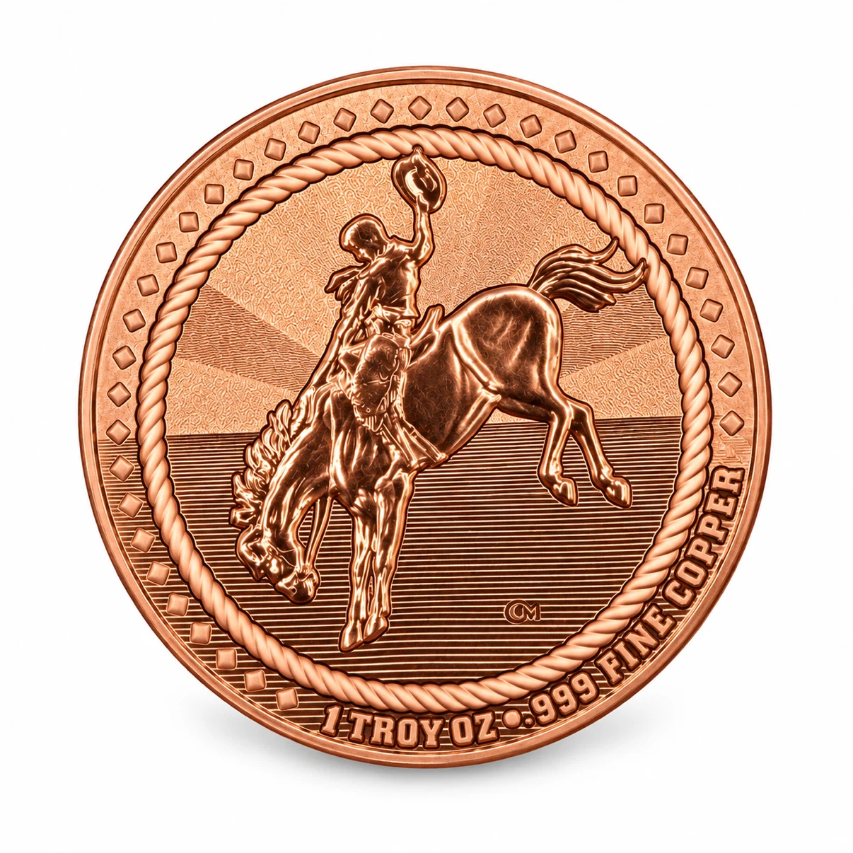 1 oz Fine Copper Round (Scottsdale Mint and Intaglio Mint)