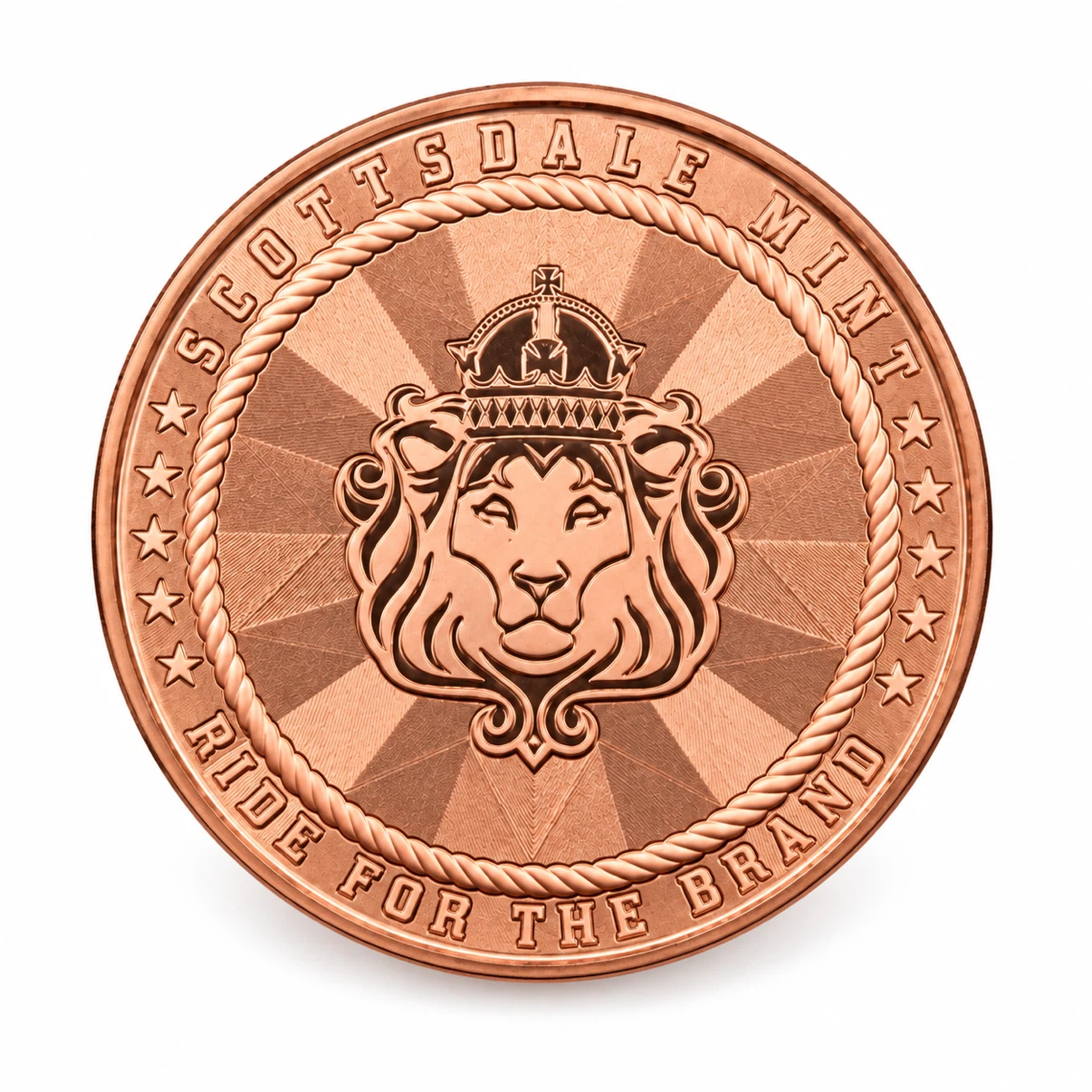 1 oz Fine Copper Round (Scottsdale Mint and Intaglio Mint) - photo 2