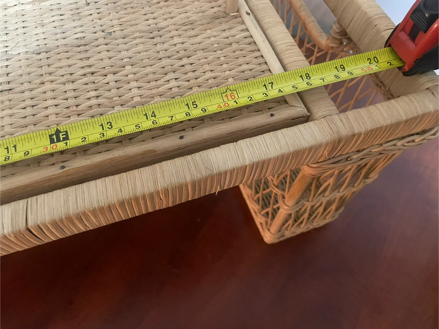 Vintage Wicker/Rattan Bed Serving Tray - photo 3