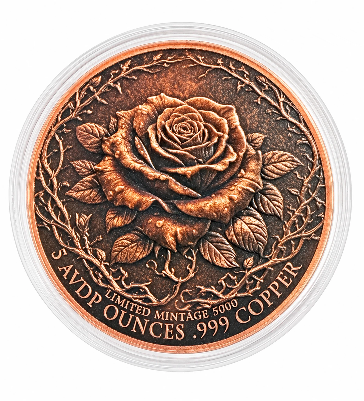 Set of 3 5 oz .999 Copper Round - photo 4