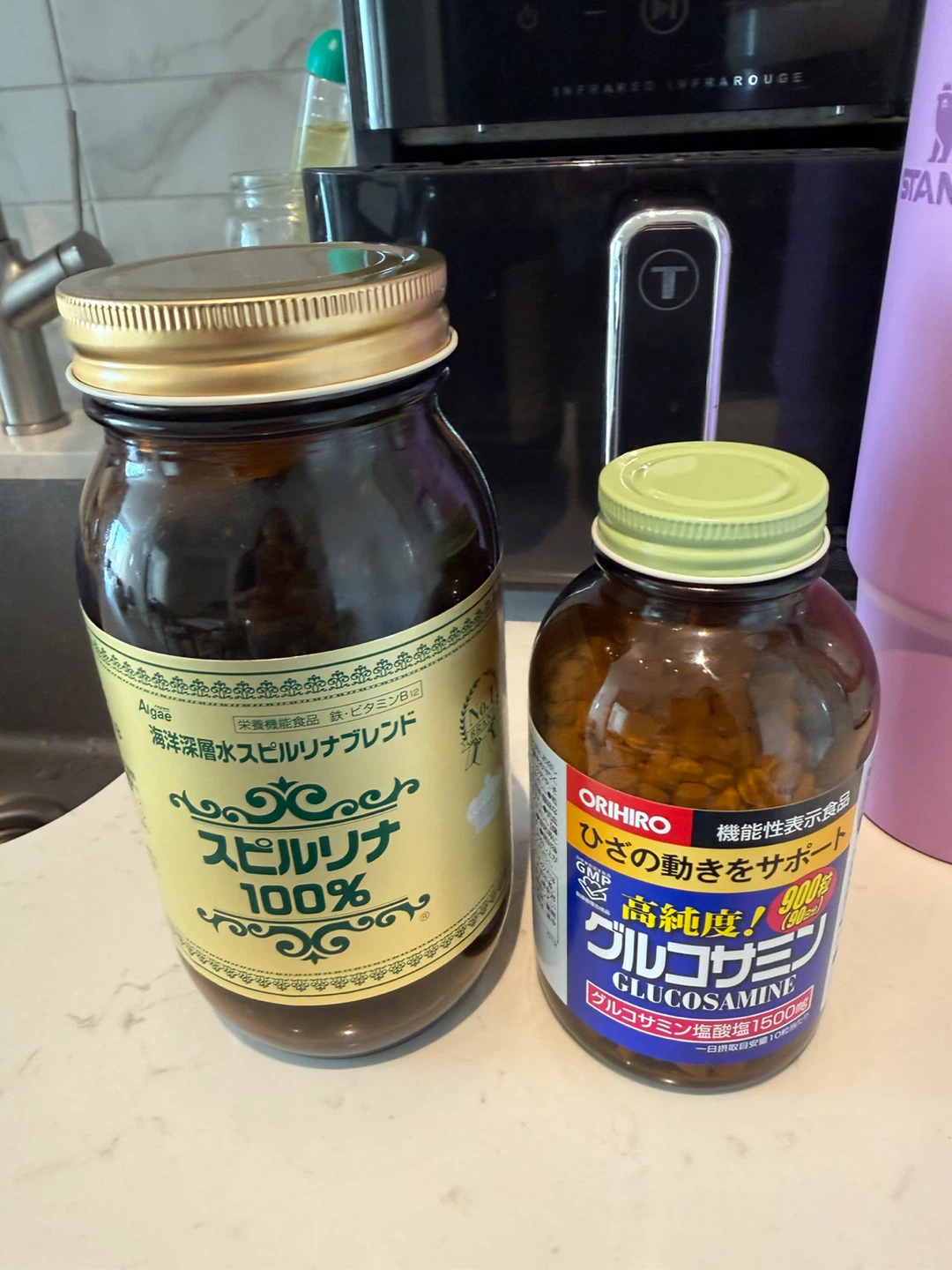 Spirulina and Orihiro Glucosamine Supplements