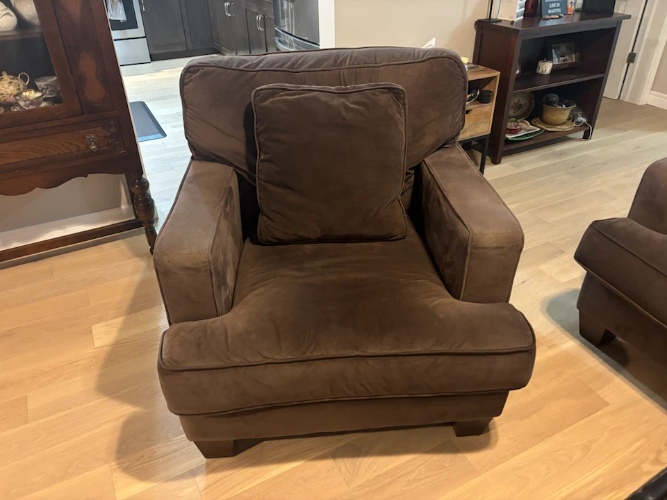 Chocolate Brown Sofa Set - photo 4