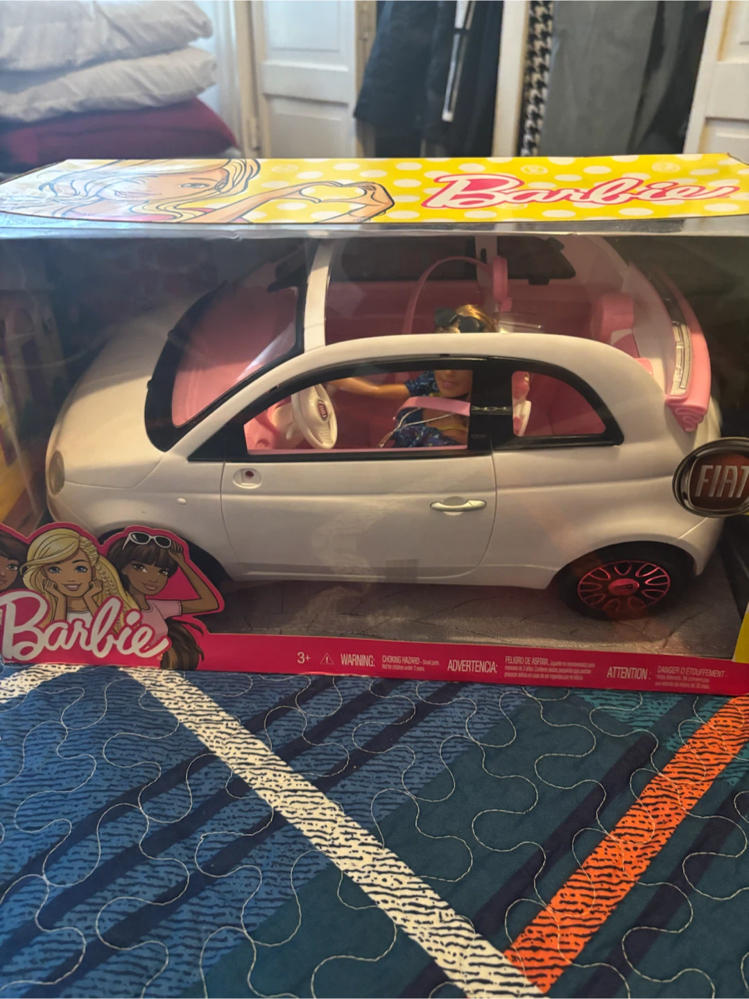 Barbie Fiat 500 Doll and Vehicle Set