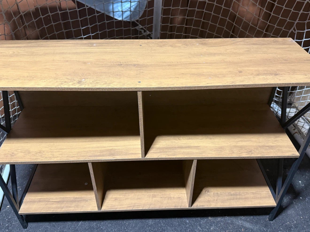 Five Plaid Bookcase - Brown - photo 3