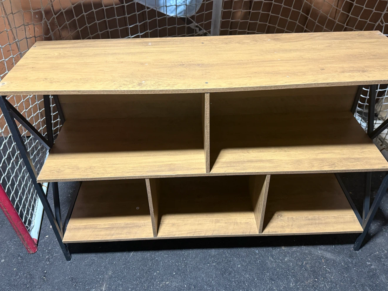 Five Plaid Bookcase - Brown - photo 4