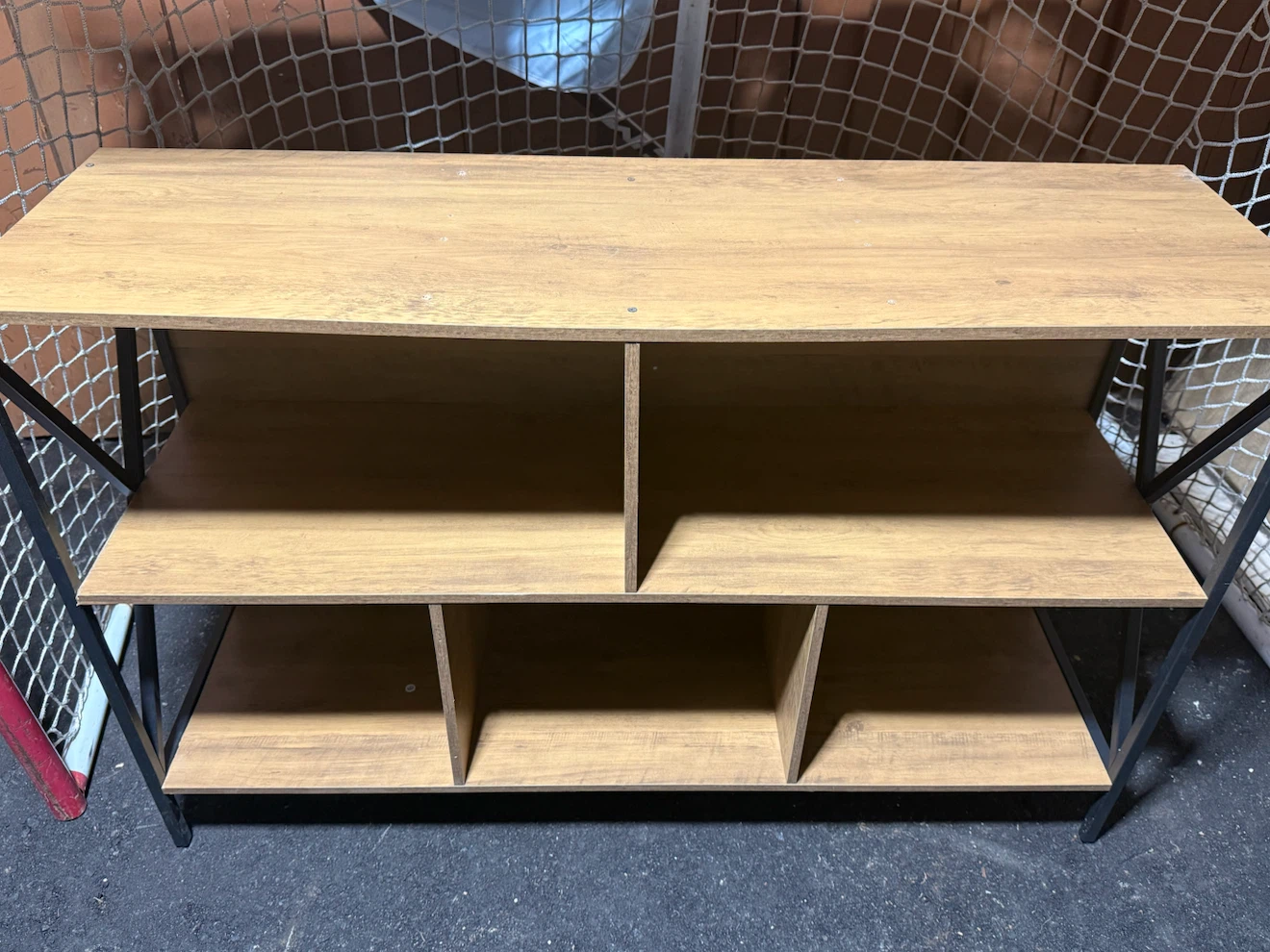 Five Plaid Bookcase - Brown - photo 5