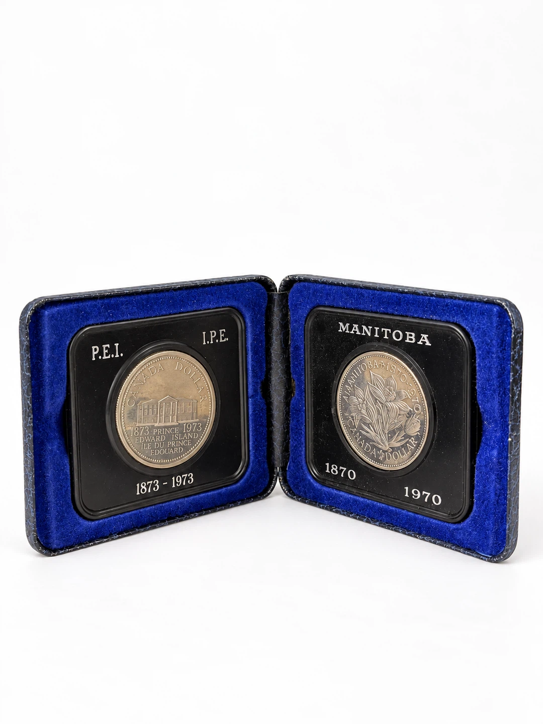 Vintage Canadian Commemorative Silver Dollar Set
