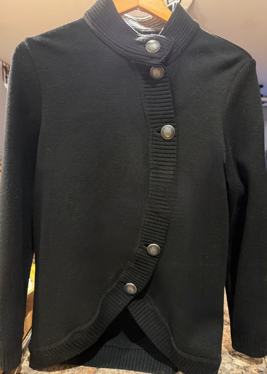 Cardigan noir Saint James