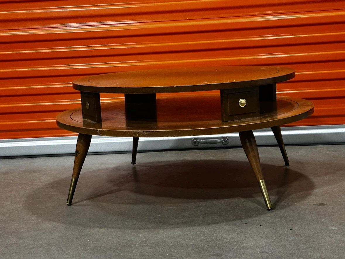Round 2 tier mid century coffe table - photo 2