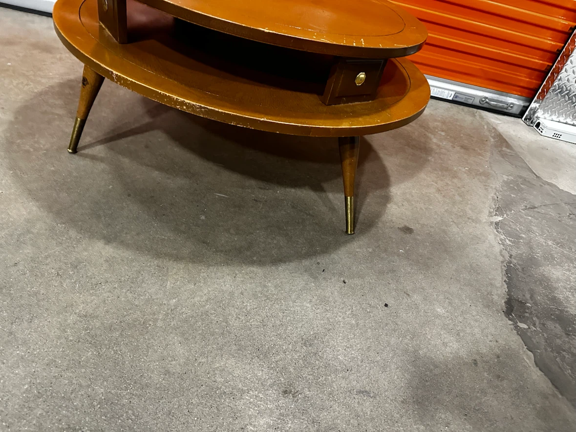 Round 2 tier mid century coffe table - photo 5