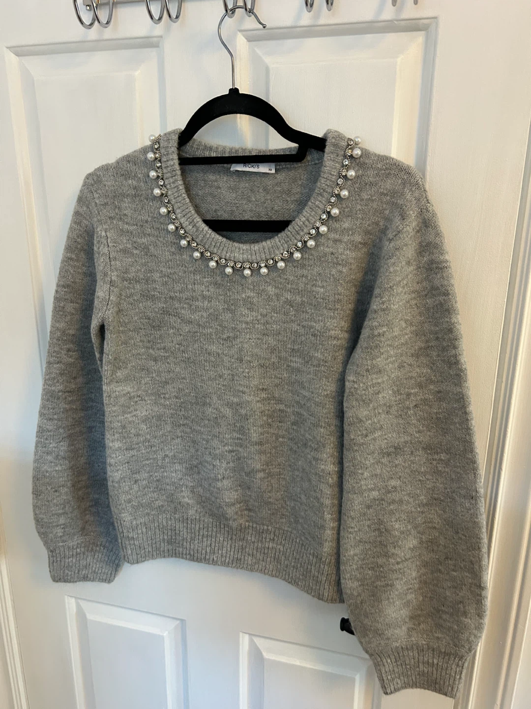 Ricki's Pearl and Rhinestone Detail Sweaters - XS - photo 2