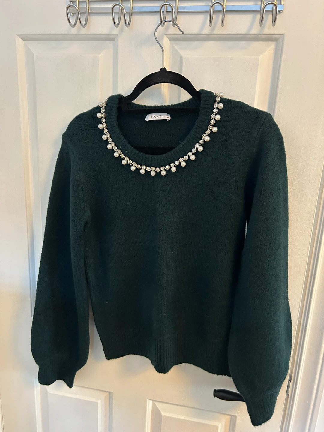 Ricki's Pearl and Rhinestone Detail Sweaters - XS - photo 3