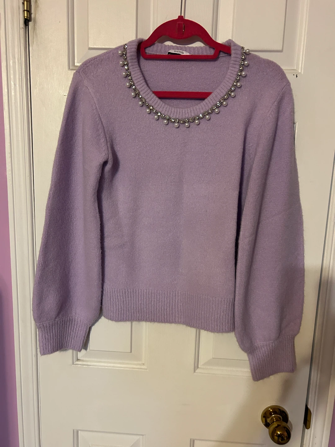 Ricki's Pearl and Rhinestone Detail Sweaters - XS - photo 4