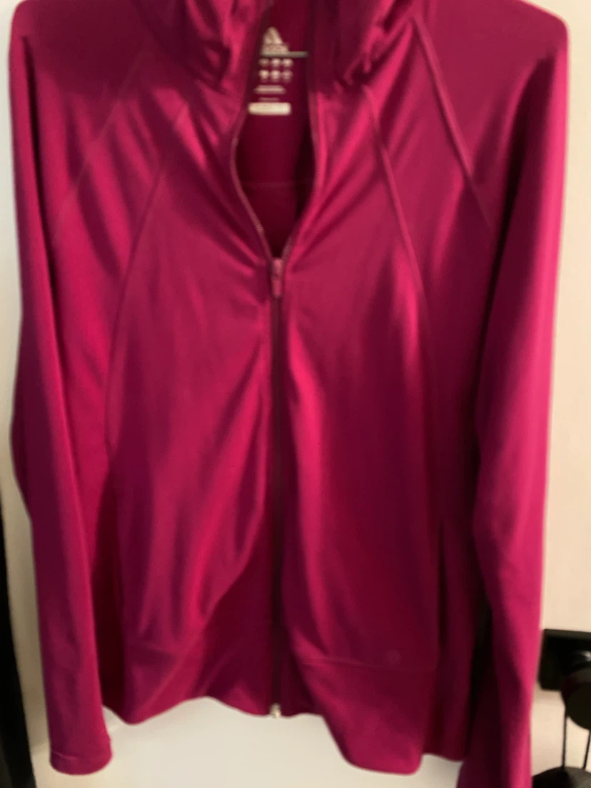 Adidas Climalite Full Zip Hoodie Magenta
