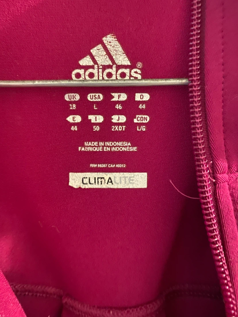 Adidas Climalite Full Zip Hoodie Magenta - photo 2