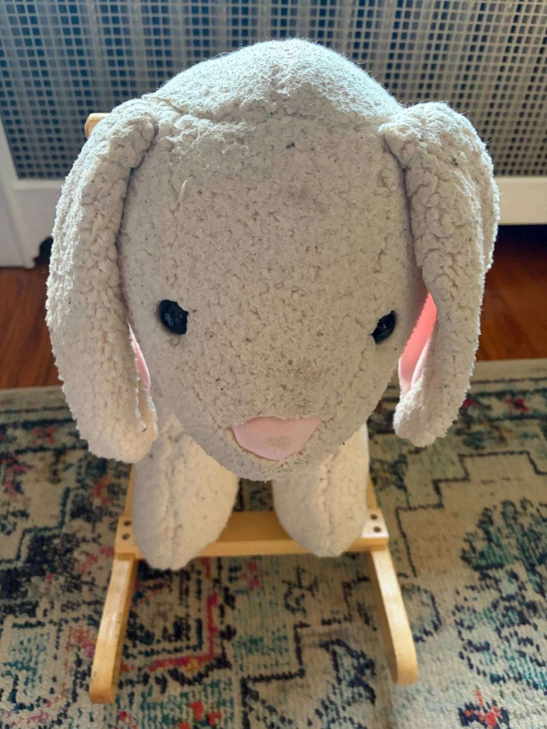Cream Plush  Rocking bunny