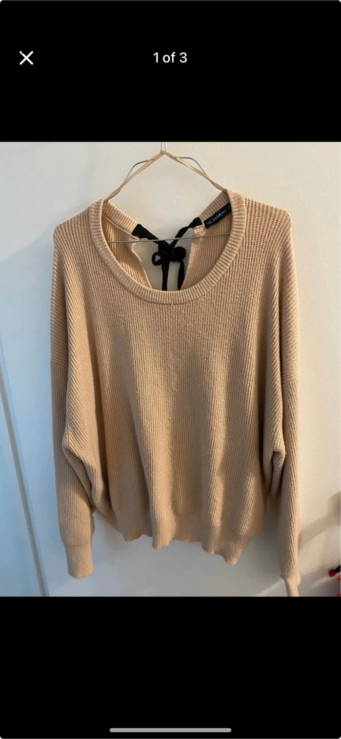Zara Knit Beige Sweater
