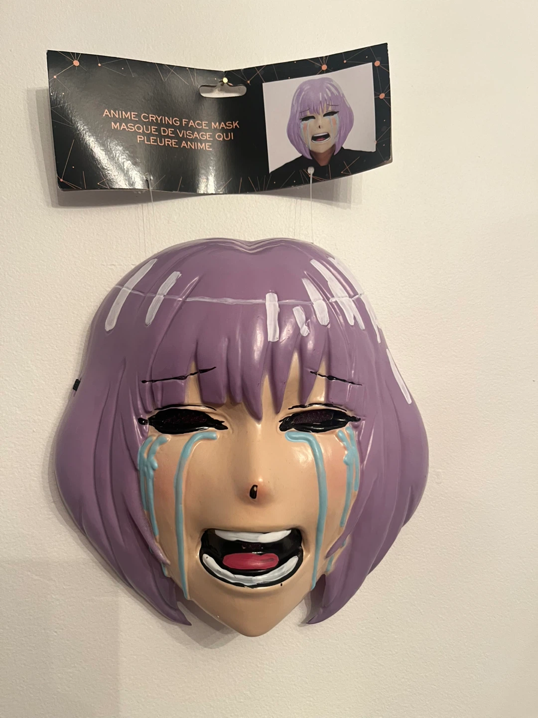 🎃 Set of 3 Anime Crying Face Masks   🎃 - photo 2